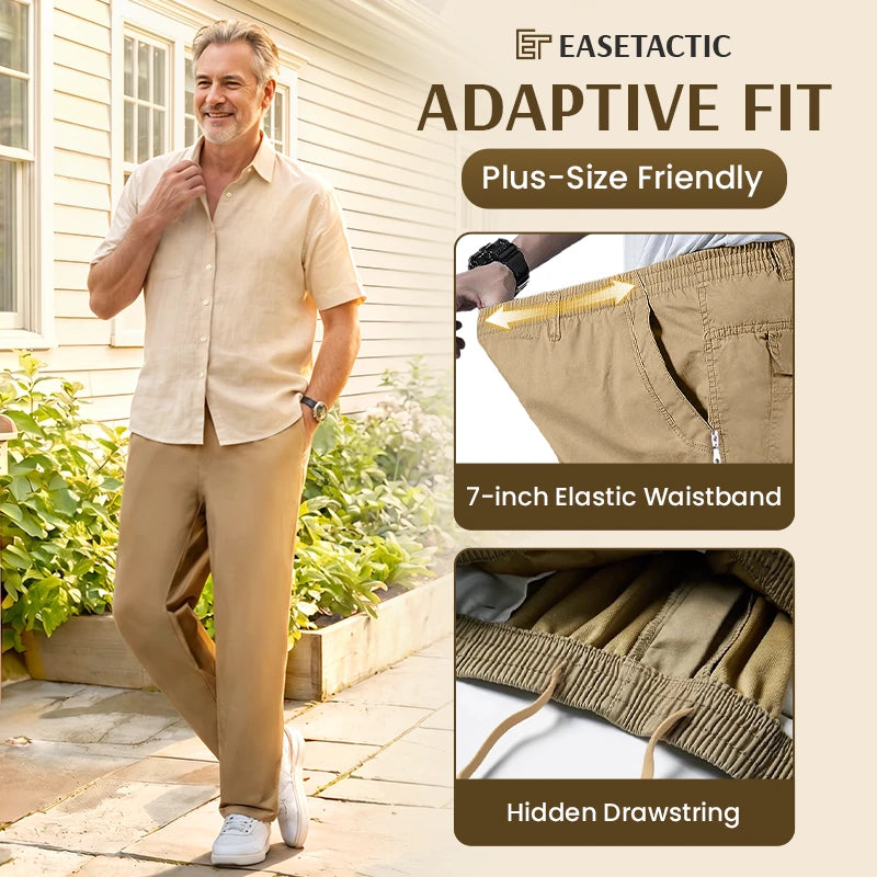 EaseTactic - Flex Fit Zipper-Pocket Durable Pants