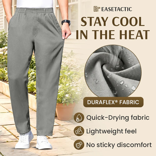 EaseTactic - Flex Fit Zipper-Pocket Durable Pants