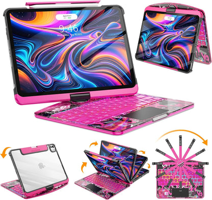 Rotate Pro™ Wireless Keyboard Case for Ipad