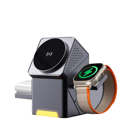TechMate™ CubeTrick X — 3-in-1 Qi2 Fast Charging Cube
