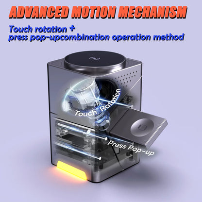 TechMate™ CubeTrick X — 3-in-1 Qi2 Fast Charging Cube