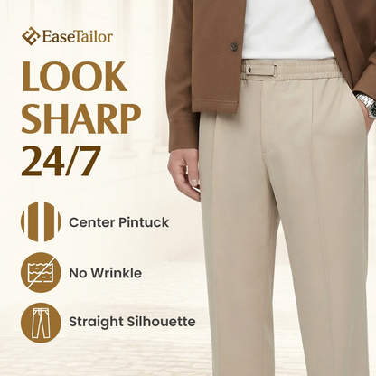 EaseTailor - Flexible Straight Fit Smart Comfort Pants