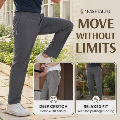 EaseTactic - Flex Fit Zipper-Pocket Durable Pants